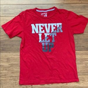 ☀️ 3/$36 or 2/$30 
ADIDAS Boys Red/Gray//White graphic Tshirt sz L